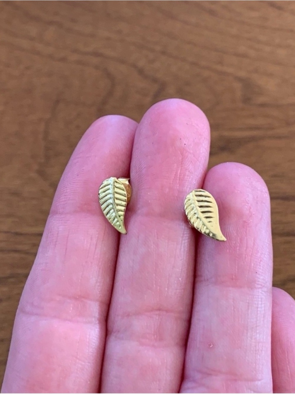 Gold Leaf Stud Earrings - Kid’s/Women’s Jewelry